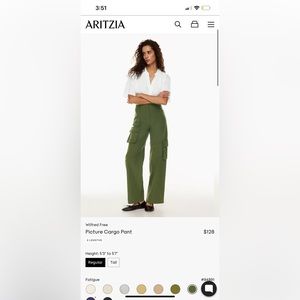 Aritzia Picture Pant Cargos